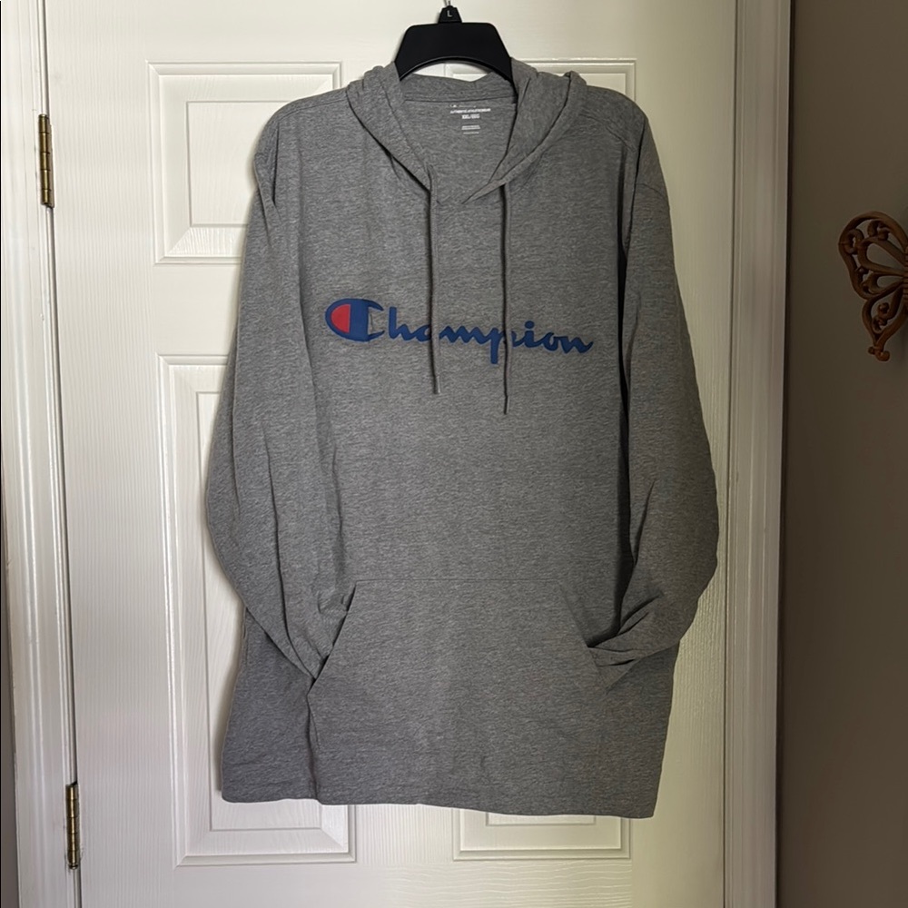 Champion Gray Sweater with Classic Logo